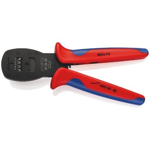  Crimpzangen für Miniaturstecker Parallelcrimp KNIPEX 97 54 25 Crimpzange für Miniaturstecker Parallelcrimp für Stecker der Serie Micro-Fit™ von Molex LLC mit Mehrkomponenten-Hüllen brüniert 190 mm 12380769