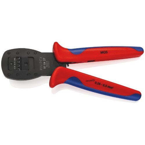  Crimpzangen für Miniaturstecker Parallelcrimp KNIPEX 97 54 27 Crimpzange für Miniaturstecker Parallelcrimp für MQS-Stecker ohne Einzeladerabdichtung (Seal) mit Mehrkomponenten-Hüllen brüniert 190 mm 12380768
