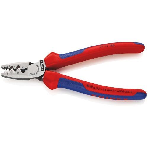  Crimpzangen Crimpzangen für Aderendhülsen mit Dorn-Crimp KNIPEX 97 72 180 Crimpzange für Aderendhülsen mit Mehrkomponenten-Hüllen 180 mm 12380632