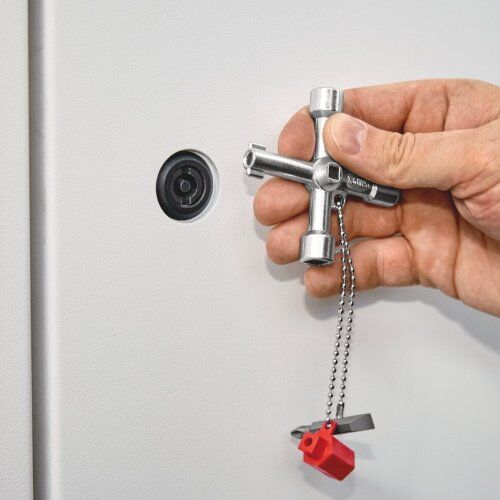  Schaltschrank-Schlüssel für gängige Schränke und Absperrsysteme KNIPEX 00 11 03 Schaltschrank-Schlüssel für gängige Schränke und Absperrsysteme 76 mm 12380307