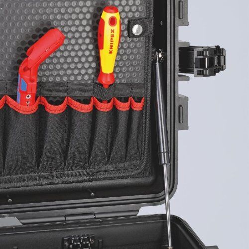  Werkzeugkoffer "Robust45 Move" Elektro leer mit integrierten Rollen und Teleskopgriff KNIPEX 00 21 37 LE Werkzeugkoffer "Robust45 Move" leer 12380993