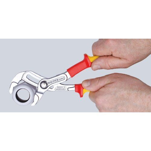  KNIPEX Cobra® VDE Hightech-Wasserpumpenzange, isoliert KNIPEX 87 26 250 Cobra® VDE Hightech-Wasserpumpenzange, isoliert isoliert mit Mehrkomponenten-Hüllen, VDE-geprüft verchromt 250 mm 12381486