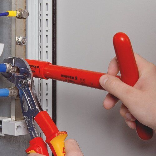 Isolierte Werkzeuge Quergriffe mit Außenvierkant 3/8" oder 1/2" KNIPEX 98 30 Quergriff mit Außenvierkant 3/8" 200 mm 12381416