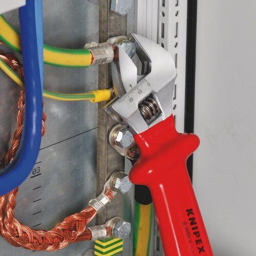  Isolierte Werkzeuge Rollgabelschlüssel KNIPEX 98 07 250 Rollgabelschlüssel tauchisoliert verchromt 260 mm 12381285