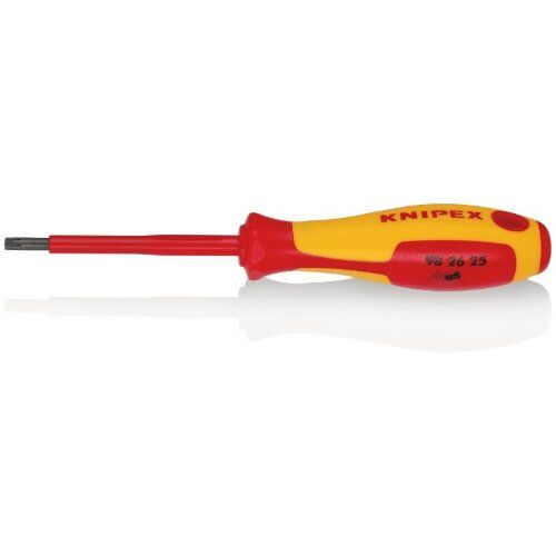  Schraubendreher für Torx®-Schrauben KNIPEX 98 26 25 Schraubendreher für Torx®-Schrauben isolierender Mehrkomponenten-Griff, VDE-geprüft brüniert 185 mm 12381411
