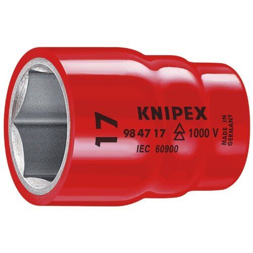 Steckschlüsseleinsätze (Doppel-Sechskant) mit Innenvierkant 3/8" oder 1/2" KNIPEX 98 47 1" Steckschlüsseleinsatz (Doppel-Sechskant) mit Innenvierkant 1/2" 61 mm 12381371