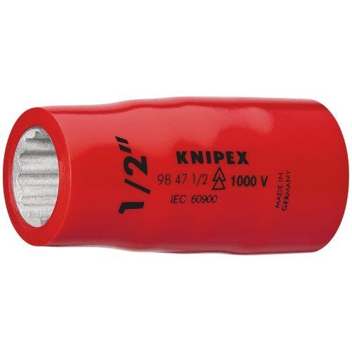  Steckschlüsseleinsätze (Doppel-Sechskant) mit Innenvierkant 3/8" oder 1/2" KNIPEX 98 47 1/2" Steckschlüsseleinsatz (Doppel-Sechskant) mit Innenvierkant 1/2" 55 mm 12381375