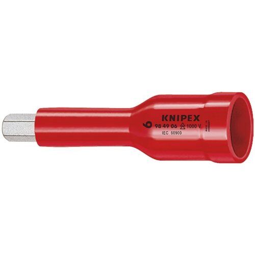  Steckschlüsseleinsätze für Innensechskantschrauben mit Innenvierkant 3/8" oder 1/2" KNIPEX 98 49 06 Steckschlüsseleinsatz für Innensechskantschrauben mit Innenvierkant 1/2" 75 mm 12381340