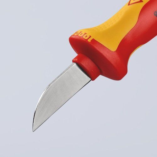  Isolierte Werkzeuge Kabelmesser KNIPEX 98 52 Kabelmesser isolierender Mehrkomponenten-Griff, VDE-geprüft 190 mm 12381460