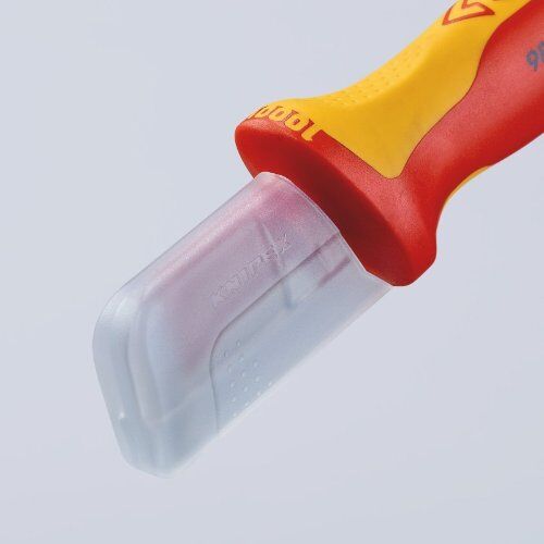  Abmantelungsmesser mit Gleitschuh KNIPEX 98 55 Abmantelungsmesser mit Gleitschuh isolierender Mehrkomponenten-Griff, VDE-geprüft 180 mm 12381466