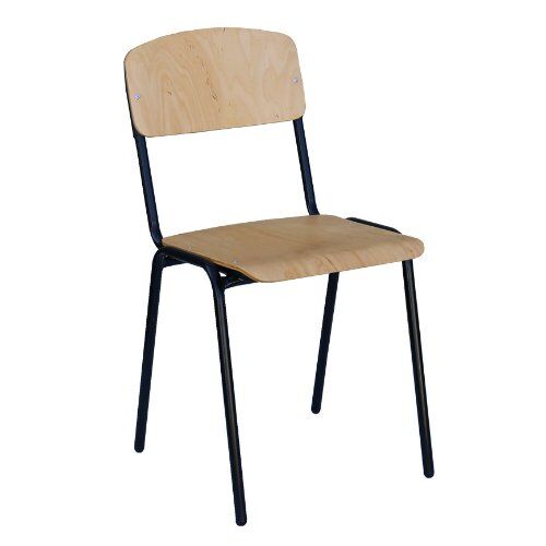  Sitzmöbel Lüllmann Stahlrohrstapelstuhl schwarz 12405786