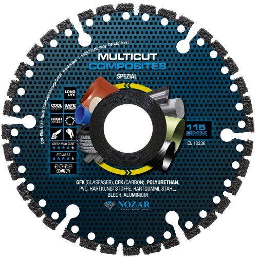  Diamanttrennscheibe Multicut Composites Nozar Diamanttrennscheibe, 115/22,23, Multicut Composites 12446185