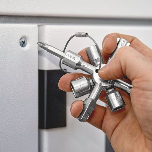  Schaltschrank-Schlüssel KNIPEX 00 11 01 TwinKey® für gängige Schränke und Absperrsysteme 92 mm 12380306