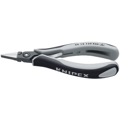  Präzisions-Elektronik-Greifzangen ESD KNIPEX 34 12 130 ESD Präzisions-Elektronik-Greifzange ESD mit Mehrkomponenten-Hüllen brüniert 135 mm 12380886