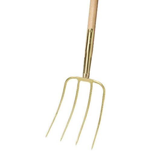  Idealspaten Gabeln IDEAL-Dunggabel, gold, Schienenzwinge, Südstellung, Eschen-Langstiel 135 cm 12379584