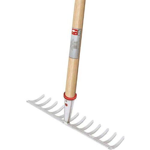  Rechen IDEAL-Gartenrechen mit patentiertem Adapter, silber pulverbeschichtet, konische Dülle 12379595