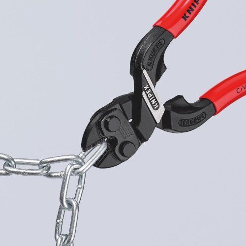 KNIPEX CoBolt® Kompakt-Bolzenschneider KNIPEX 71 31 160 CoBolt® S Kompakt-Bolzenschneider mit Schneidaussparung mit Kunststoff überzogen schwarz atramentiert 160 mm 12380233