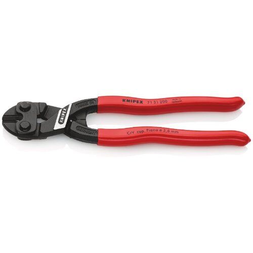  KNIPEX CoBolt® Kompakt-Bolzenschneider KNIPEX 71 31 200 CoBolt® Kompakt-Bolzenschneider mit Kunststoff überzogen schwarz atramentiert 200 mm 12380234