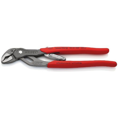  Rohr- und Wasserpumpenzangen KNIPEX 85 01 250 SmartGrip® Wasserpumpenzange mit automatischer Einstellung mit rutschhemmendem Kunststoff überzogen grau atramentiert 250 mm 12380293