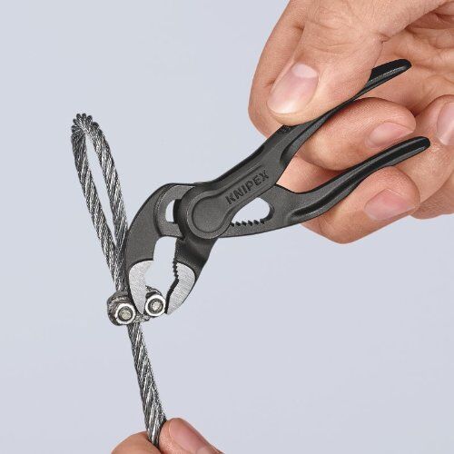  KNIPEX Cobra® XS KNIPEX 87 00 100 BK Cobra® XS aufgeprägte, raue Oberfläche grau atramentiert 100 mm 12381230