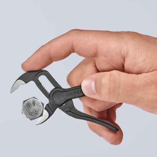 KNIPEX Cobra® XS KNIPEX 87 00 100 BK Cobra® XS aufgeprägte, raue Oberfläche grau atramentiert 100 mm 12381230