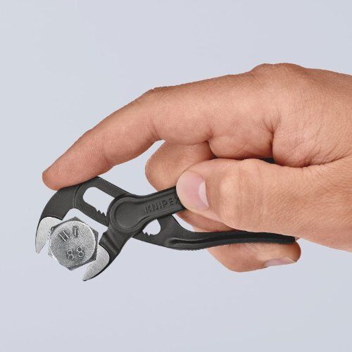  KNIPEX Cobra® XS KNIPEX 87 00 100 BK Cobra® XS aufgeprägte, raue Oberfläche grau atramentiert 100 mm 12381230
