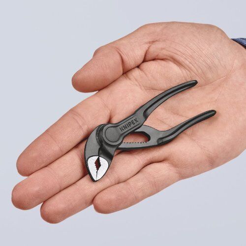  KNIPEX Cobra® XS KNIPEX 87 00 100 BK Cobra® XS aufgeprägte, raue Oberfläche grau atramentiert 100 mm 12381230