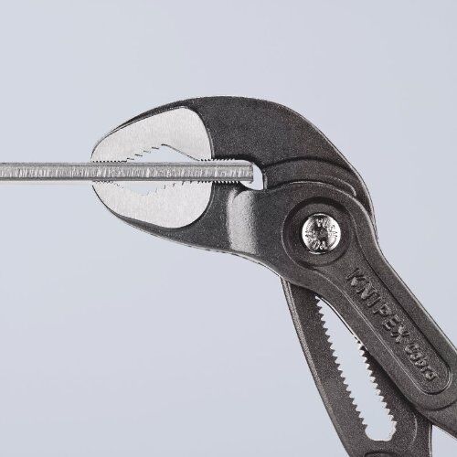  KNIPEX Cobra® Hightech-Wasserpumpenzangen KNIPEX 87 01 300 Cobra® Hightech-Wasserpumpenzange mit rutschhemmendem Kunststoff überzogen grau atramentiert 300 mm 12380277