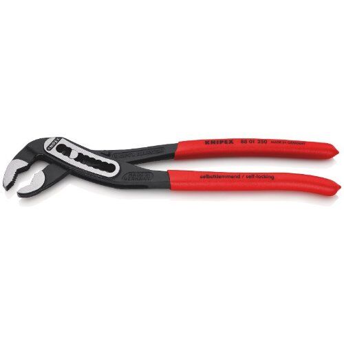  KNIPEX Alligator® Wasserpumpenzangen KNIPEX 88 01 250 Alligator® Wasserpumpenzange mit rutschhemmendem Kunststoff überzogen schwarz atramentiert 250 mm 12380273