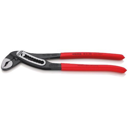  KNIPEX Alligator® Wasserpumpenzangen KNIPEX 88 01 300 Alligator® Wasserpumpenzange mit rutschhemmendem Kunststoff überzogen schwarz atramentiert 300 mm 12380270