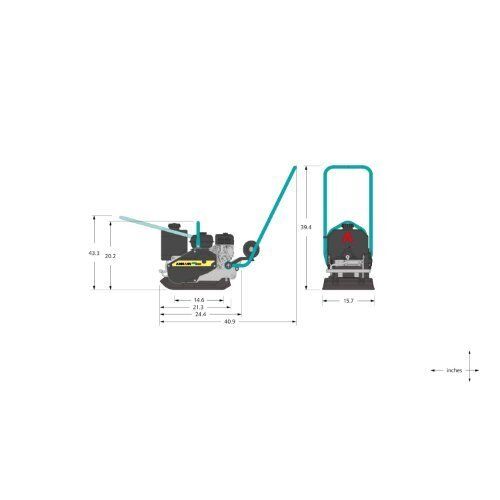  Glasfaserbau Rüttelplatten Ammann APF 12/40 Vibrationsplatte 12361554