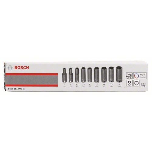  Schrauberbit- und Steckschlüssel-Sets 9-teilige Steckschlüssel-Sets Impact Control Bosch 9-tlg. Steckschlüssel-Set, 7–19 mm lang, für Schlagschrauber 12372330