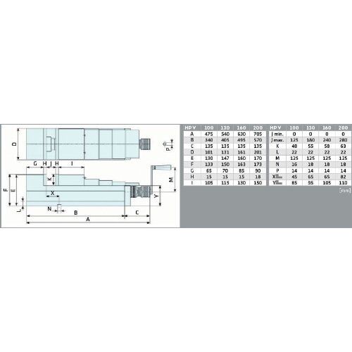  CNC-Hydraulikschraubstock HP V ELMAG CNC Hydraulikschraubstock Mod.HP 100 V Spannkraft 36 KN 12422609