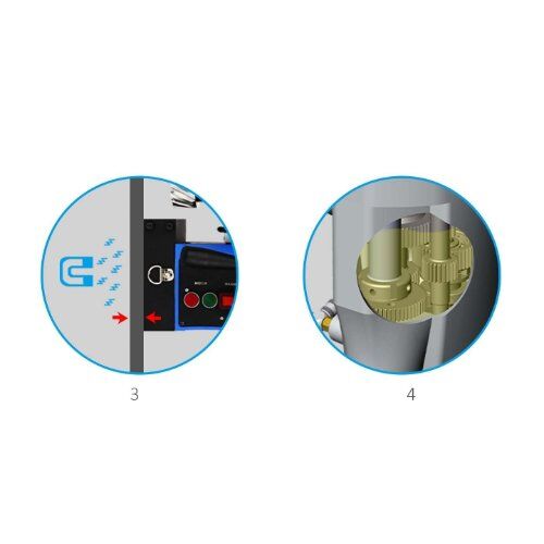  COREMAG Kernbohrmaschinen ELMAG Magnet-Kernbohrmaschine COREMAG 35/2, PVC-Koffer, Werkzeugaufnahme Weldon 19 mm 12423008