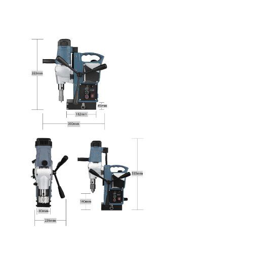  COREMAG Kernbohrmaschinen ELMAG Magnet-Kernbohrmaschine COREMAG 35, PVC-Koffer, Werkzeugaufnahme Weldon 19 mm 12423006