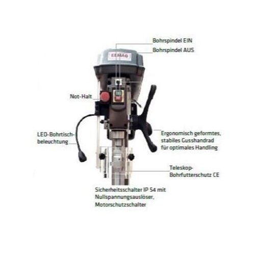  Tischbohrmaschinen ELMAG Keilriemen-Tischbohrmaschine Mod.KBM 13 TN, 230 V., RE-Lauf 12422510