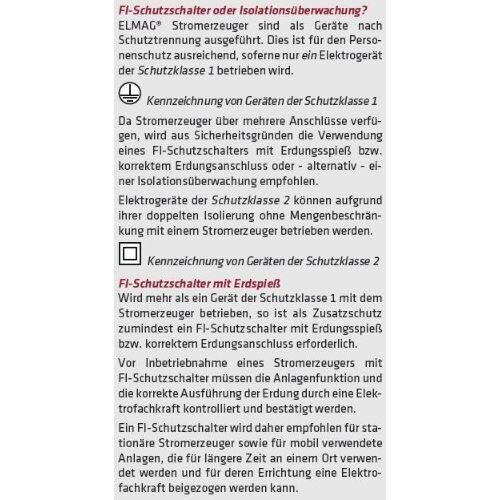  Personenschutzeinrichtungen - Fehlerstrom-Schutzschalter (FI) für Stromerzeuger von 1-44 kVA ELMAG FI-Schutzschalter 30 mA f. Stromerzeuger 400 Volt 12423692