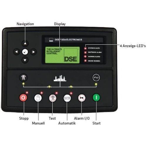  Start-Stopp-Automatik AT 206 für Stromerzeuger von 1-44 kVA ELMAG Start-Stopp-Automatik DSE 7320, 40A 230 Volt, 9 kVA (40A) / 400 Volt, 28 kVA (40A) 12423727