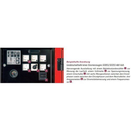  Sonderausstattung für Stromerzeuger in schallgedämmter Bauweise von 1-44 kVA ELMAG Frequenzmessgerät Hertzmeter (Hz) 12423721