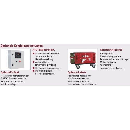  5500 WE - praktische Camper ELMAG Stromerzeuger SEDSS 5000WE-AVR-DSE3110 m. YANMAR-Motor L100N (super-schallgedämmt) 12423811