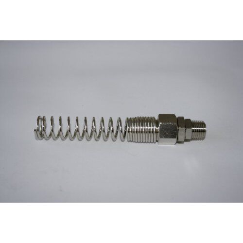  Druckluftzubehör ELMAG Verschraubung (drehbar) AG 1/4, S. 5x8mm, m. Knickschutzfeder 12413212