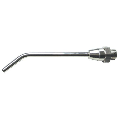  Blaspistolen-Verlängerungen ELMAG Verlängerung gebogen (Messing, vernickelt) Rohr Ø 5 mm, Düse Ø 3mm, 110mm, AG M12x1,25, f. Ausblaspistolen 12413371