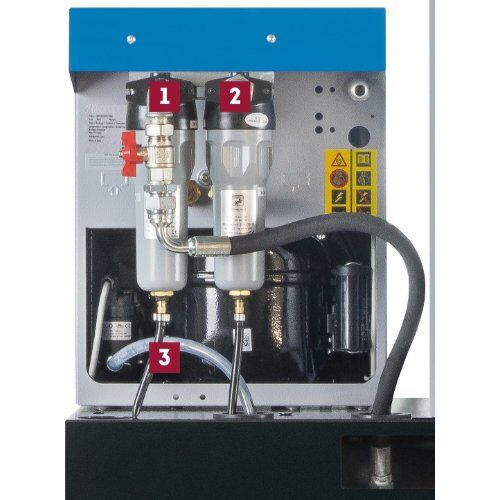  Behältermontierte Ausführung (500 l) ELMAG MARK-Schraubenkompressor MSM MAXI 15 DF, 500/13bar m. Trockner, Vor- u. Feinfilter u. Steuerung ES 4000 Basic 12414212