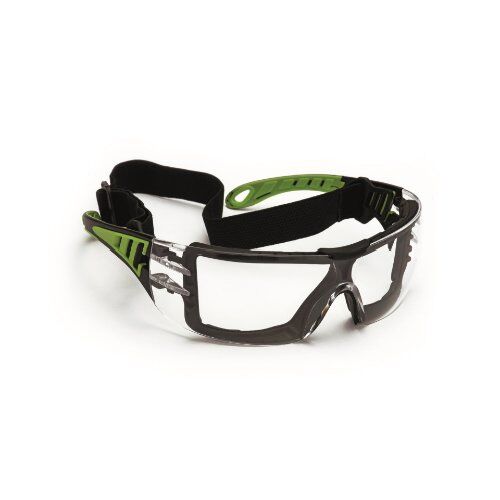  Schweißbrillen ELMAG Schutzbrille farblos schwarz/grün PC2mm kratzfest & antifog 12408436