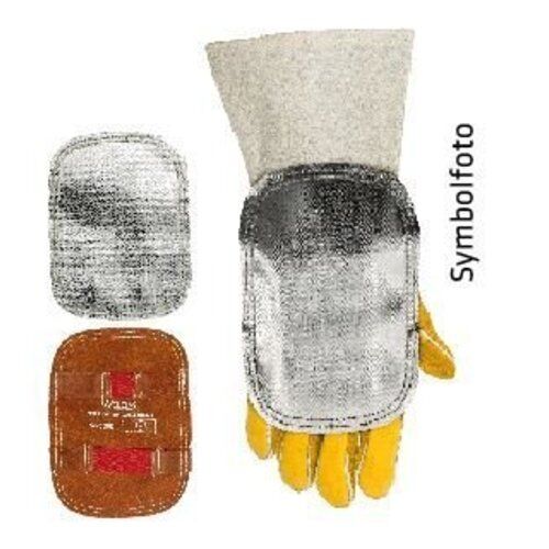  Schweißhandschuhe ELMAG Hitzeabweisendes Handschutzschild WELDAS 44-3008LB m. Front aus Fiberglas & Innenseite aus Spaltleder, BxL=15x20 cm 12408288