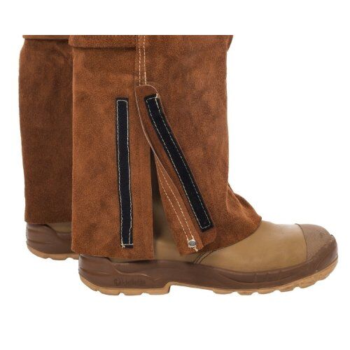  Schweißerjacke ELMAG Schweißer Latzhose Größe XXXL, WELDAS 44-7440/7648 Lava Brown Spalt-Rindleder, L=152 cm 12408354