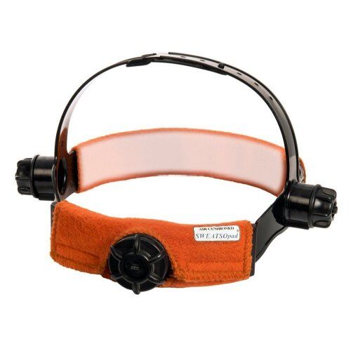  Hitzekopfschutz ELMAG Schweißband waschbar WELDAS 20-3300V SWATSOpad braun z.Kopfband Rückseite, m. Klettverschluss, L=14 cm, (2 Stk. Pack.) 12408328