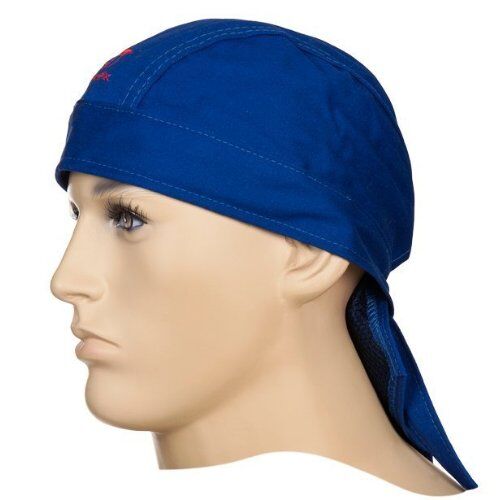  Hitzekopfschutz ELMAG Hitzekopfschutz Bandana blau WELDAS 23-3612 aus Baumwolle, Kopf Ø 46-68 cm, feuerhemmend' 12408327