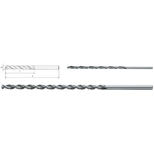  HSS - Typ N ELMAG HSS-Spiralbohrer DIN 1869 Ø 4,5mm (235 mm) Überlang L' 12415010