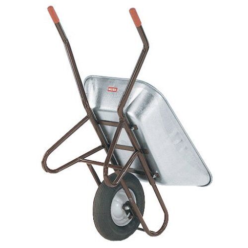 Schub- und Sackkarren Schubkarre müba-Muldenkarre "Kipp-Car", Mulde (150L) mit ganzer Drahteinlage, Polymeres Kugellagerrad in 2 Positionen verstellbar, Tragfähigkeit 200kg 12444425